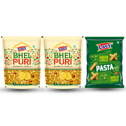 Bhelpuri(Pack of 2) & Lacy Green Chilli Pasta