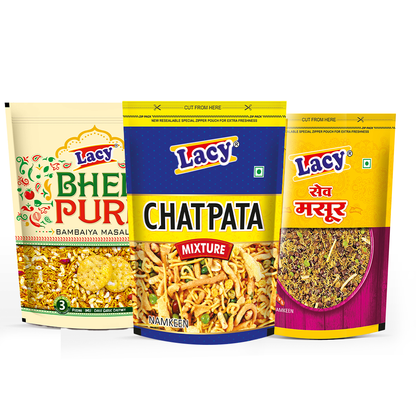 Chatpata Mixture, Sev Masur & Bhelpuri